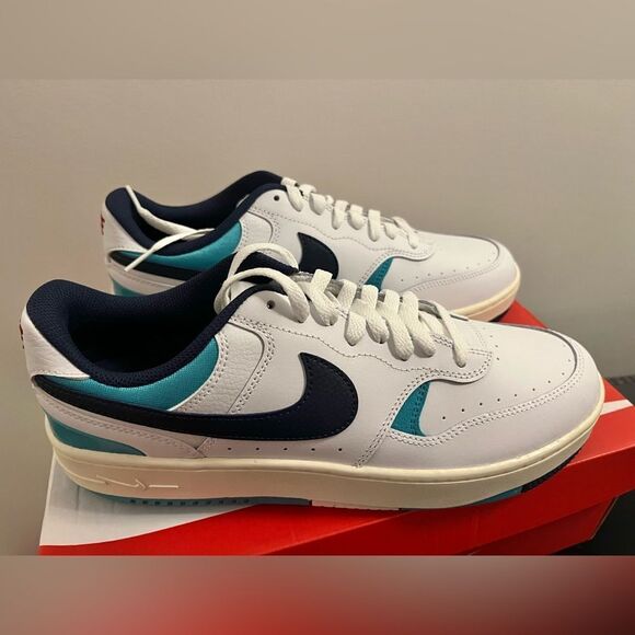 Nike Gamma Air Force Dusty Cactus Trainers White/Blue/Turquoise New in box - Picture 9 of 13